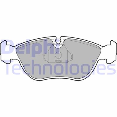 LP839 DELPHI Комплект тормозных колодок, дисковый тормоз