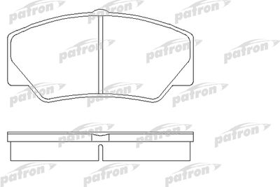 PBP450 PATRON Комплект тормозных колодок, дисковый тормоз