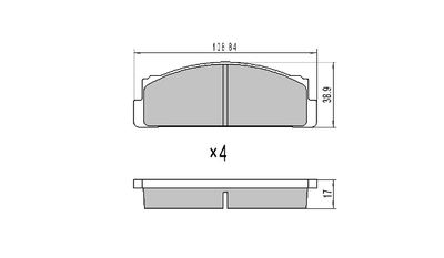 FBP0025 FREMAX Комплект тормозных колодок, дисковый тормоз