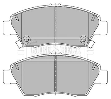 BBP2432 BORG & BECK Комплект тормозных колодок, дисковый тормоз