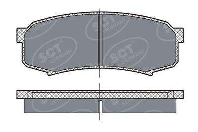 SP279PR SCT - MANNOL Комплект тормозных колодок, дисковый тормоз