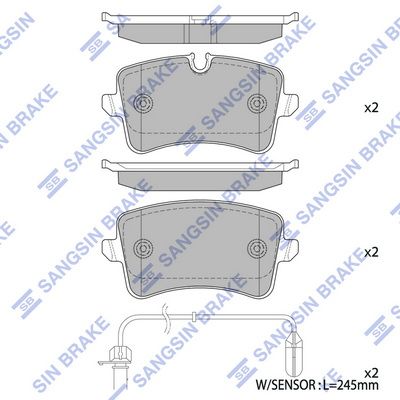 SP2317 Hi-Q Комплект тормозных колодок, дисковый тормоз