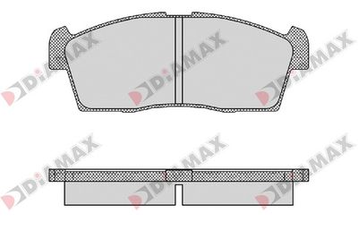 N09444 DIAMAX Комплект тормозных колодок, дисковый тормоз