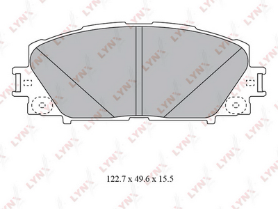 BD7550 LYNXauto Комплект тормозных колодок, дисковый тормоз