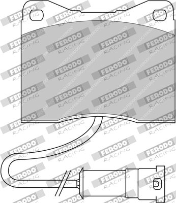 FDS399 FERODO RACING Комплект тормозных колодок, дисковый тормоз