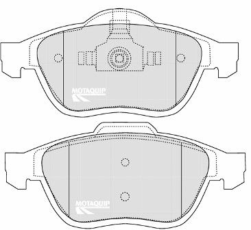 LVXL1093 MOTAQUIP Комплект тормозных колодок, дисковый тормоз