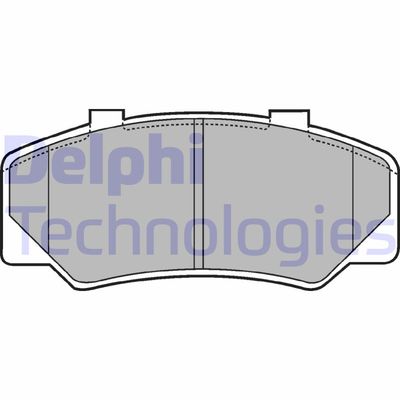 LP438 DELPHI Комплект тормозных колодок, дисковый тормоз