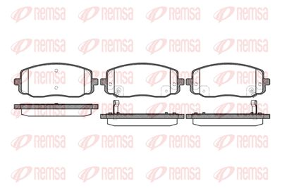 113302 REMSA Комплект тормозных колодок, дисковый тормоз