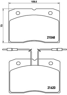 PA6003 BREMBO Комплект тормозных колодок, дисковый тормоз