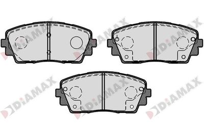 N09286 DIAMAX Комплект тормозных колодок, дисковый тормоз