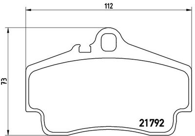 P65008 BREMBO Комплект тормозных колодок, дисковый тормоз