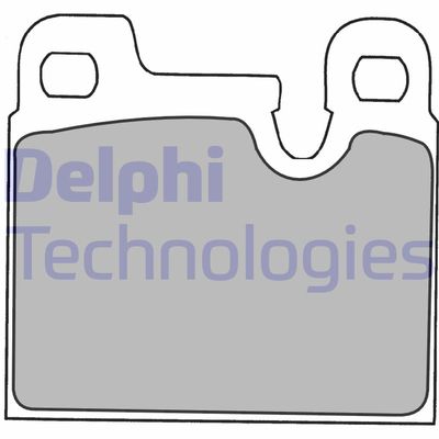 LP1230 DELPHI Комплект тормозных колодок, дисковый тормоз