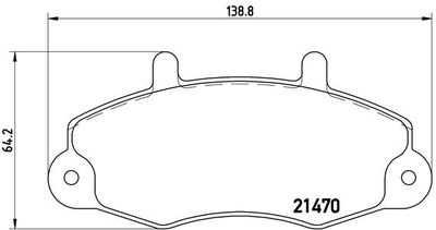 P24032 BREMBO Комплект тормозных колодок, дисковый тормоз