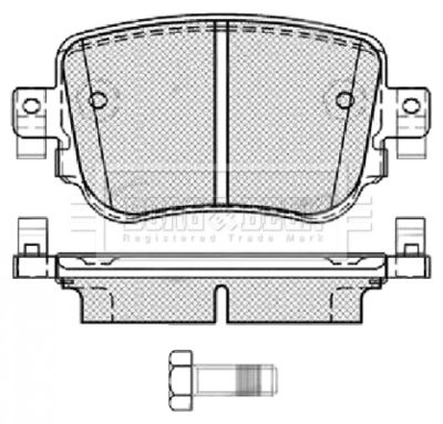 BBP2448 BORG & BECK Комплект тормозных колодок, дисковый тормоз