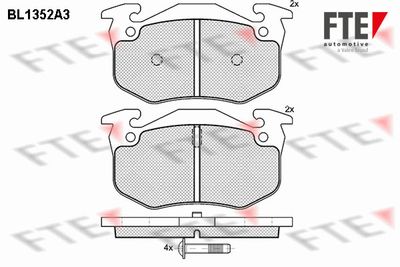 BL1352A3 FTE Комплект тормозных колодок, дисковый тормоз
