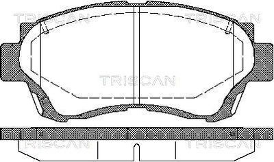 811013034 TRISCAN Комплект тормозных колодок, дисковый тормоз