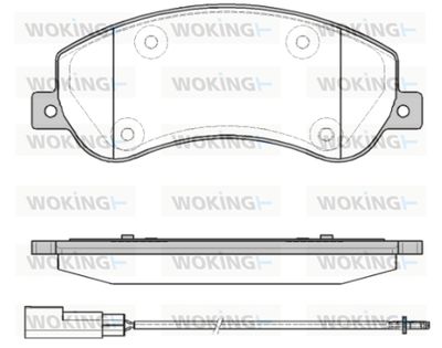 P1350311 WOKING Комплект тормозных колодок, дисковый тормоз