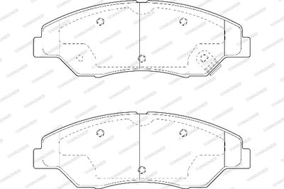 WBP23442A WAGNER Комплект тормозных колодок, дисковый тормоз
