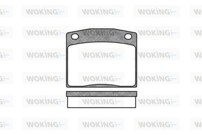P183310 WOKING Комплект тормозных колодок, дисковый тормоз