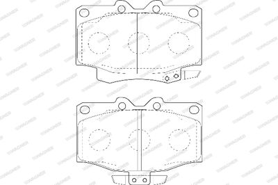 WBP21777A WAGNER Комплект тормозных колодок, дисковый тормоз