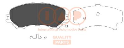 70413111 IAP QUALITY PARTS Комплект тормозных колодок, дисковый тормоз