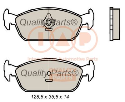 70403092 IAP QUALITY PARTS Комплект тормозных колодок, дисковый тормоз