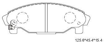 KD3714 ASIMCO Комплект тормозных колодок, дисковый тормоз