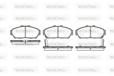 P564302 WOKING Комплект тормозных колодок, дисковый тормоз