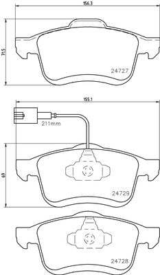 FK20063 KAISHIN Комплект тормозных колодок, дисковый тормоз