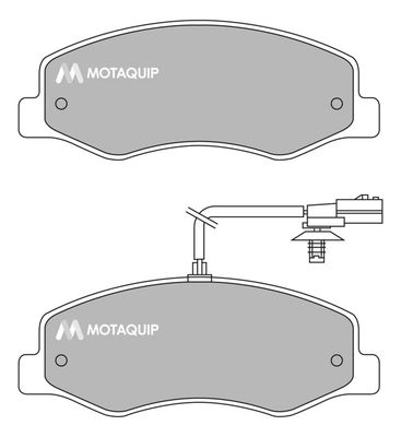 LVXL1637 MOTAQUIP Комплект тормозных колодок, дисковый тормоз