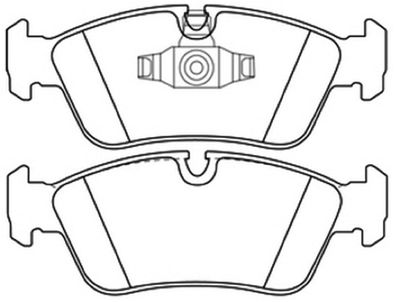 AKD1011 ASVA Комплект тормозных колодок, дисковый тормоз