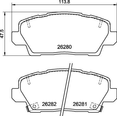 P30125 BREMBO Комплект тормозных колодок, дисковый тормоз