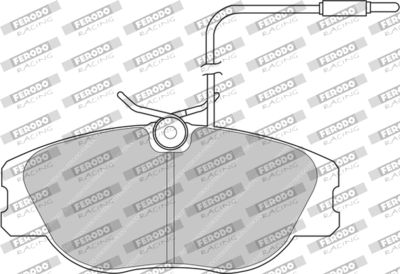 FDS565 FERODO RACING Комплект тормозных колодок, дисковый тормоз