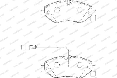 WBP29230A WAGNER Комплект тормозных колодок, дисковый тормоз