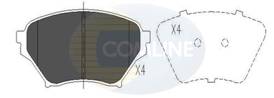 CBP01206 COMLINE Комплект тормозных колодок, дисковый тормоз