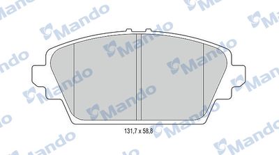 MBF015537 MANDO Комплект тормозных колодок, дисковый тормоз