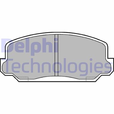 LP186 DELPHI Комплект тормозных колодок, дисковый тормоз