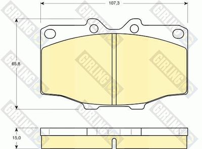 6103529 GIRLING Комплект тормозных колодок, дисковый тормоз