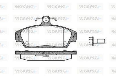 P236300 WOKING Комплект тормозных колодок, дисковый тормоз