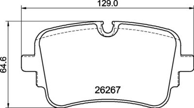 P85190 BREMBO Комплект тормозных колодок, дисковый тормоз