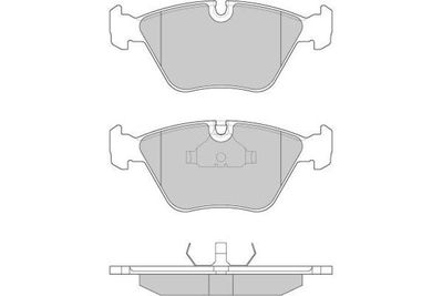 120381 E.T.F. Комплект тормозных колодок, дисковый тормоз