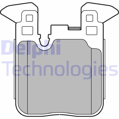 LP2660 DELPHI Комплект тормозных колодок, дисковый тормоз