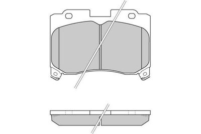 120740 E.T.F. Комплект тормозных колодок, дисковый тормоз