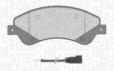 363916060648 MAGNETI MARELLI Комплект тормозных колодок, дисковый тормоз