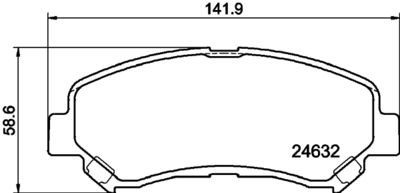 PCP1065 DON Комплект тормозных колодок, дисковый тормоз