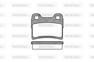 P517310 WOKING Комплект тормозных колодок, дисковый тормоз