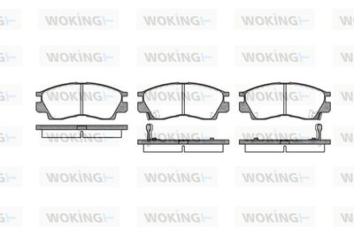 P390302 WOKING Комплект тормозных колодок, дисковый тормоз