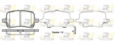 2108912 ROADHOUSE Комплект тормозных колодок, дисковый тормоз