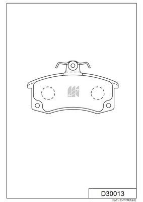 D30013 MK Kashiyama Комплект тормозных колодок, дисковый тормоз