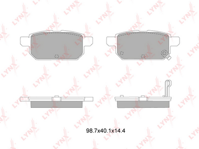 BD7314 LYNXauto Комплект тормозных колодок, дисковый тормоз